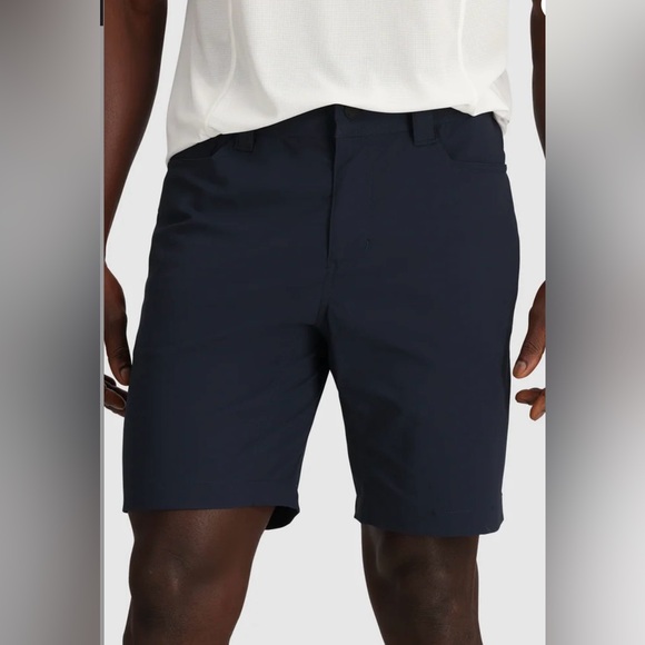 Men's Outdoor Research Zendo Regular Fit Everyday Shorts - 9" Inseam Dark Navy - Picture 3 of 8